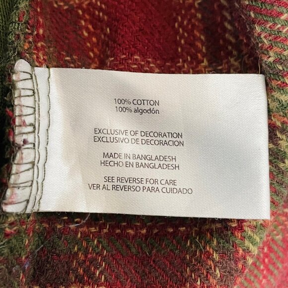 Orvis Big Bear Flannel Shacket Sz XXL Red Green Plaid Gorpcore Lumberjack Grunge - Picture 7 of 8